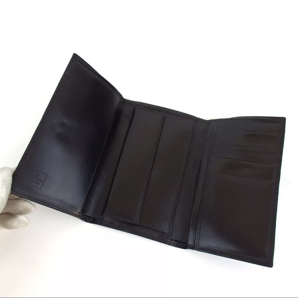 AUTH Fendi Canvas & Leather Wallet Black - Picture 7 of 12